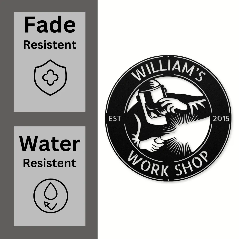 Custom Welder Metal Sign